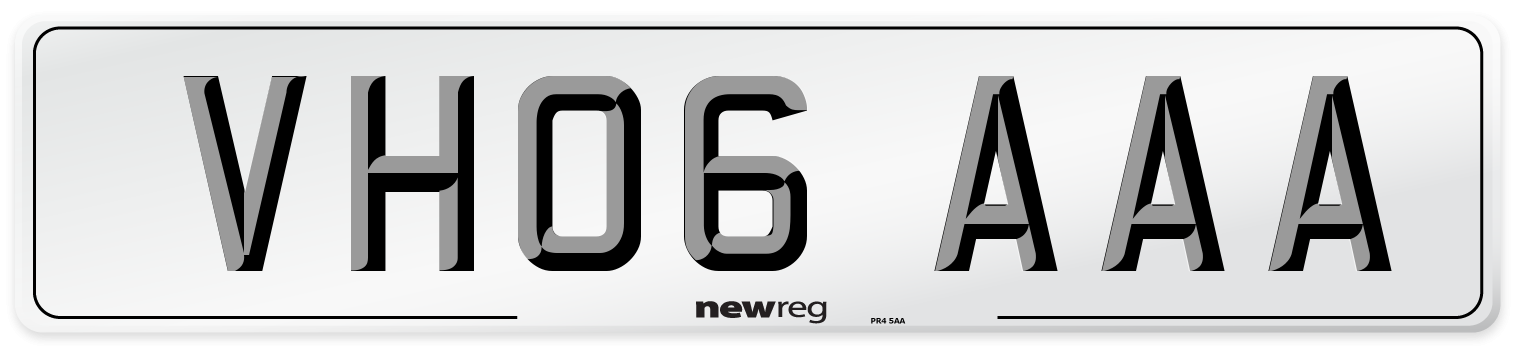 VH06 AAA Number Plate from New Reg